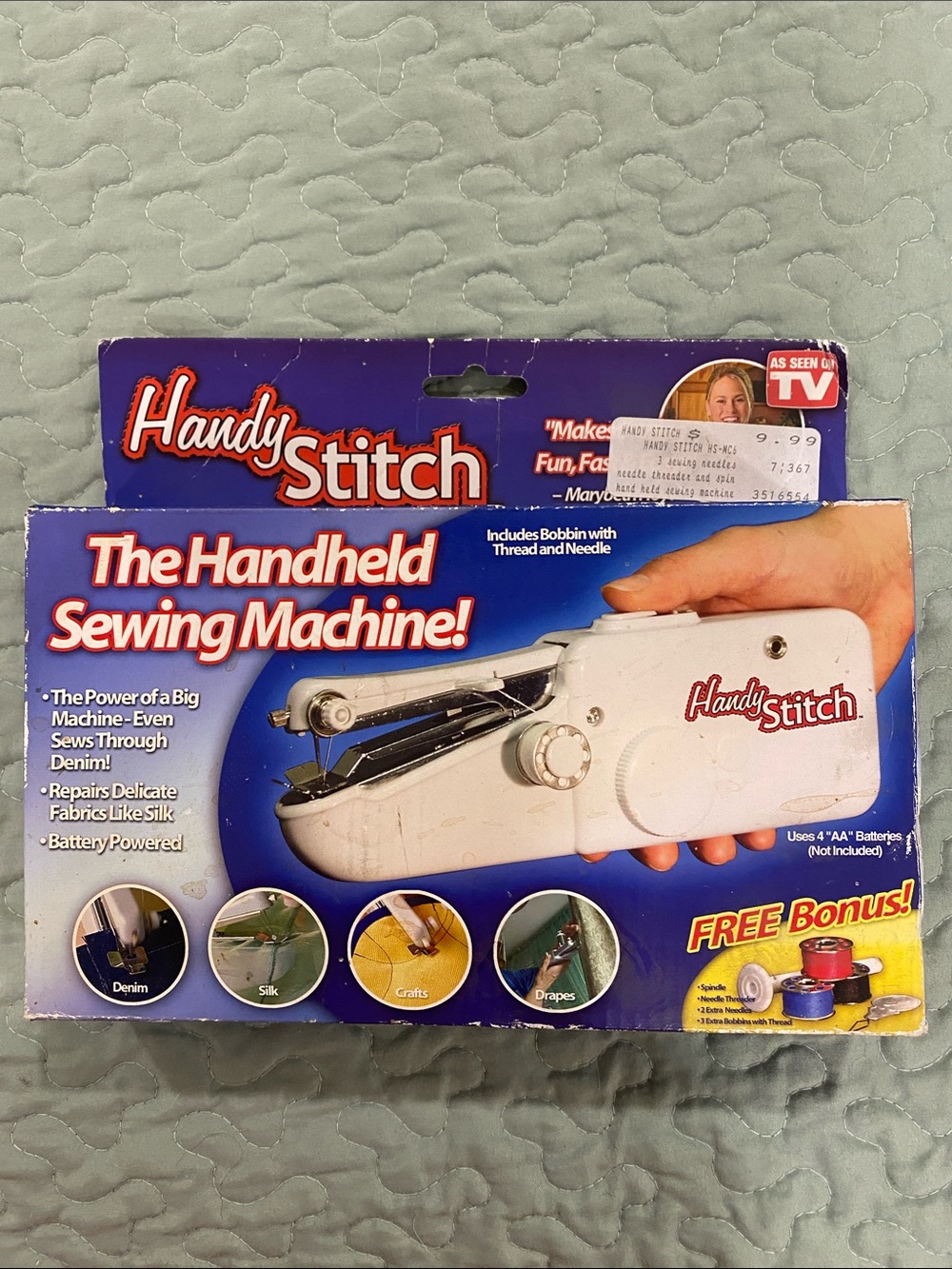 New in the box Handy Stitch Handheld Sewing Machine - White